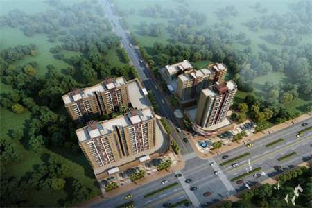 城帝景郦城三室两厅两卫毛坯房出售